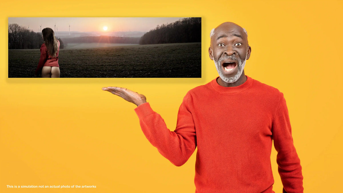 Model, Field, Pano, sunset, sun, sexy, sky