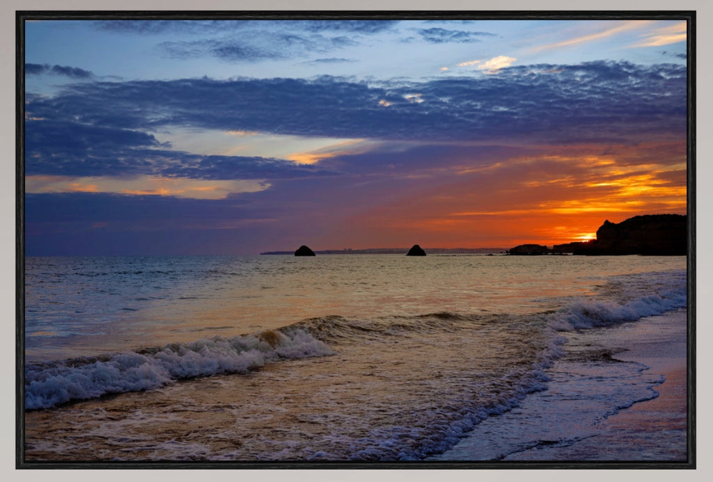 Whispers of the Atlantic: Sunset at the Shore. Premium.